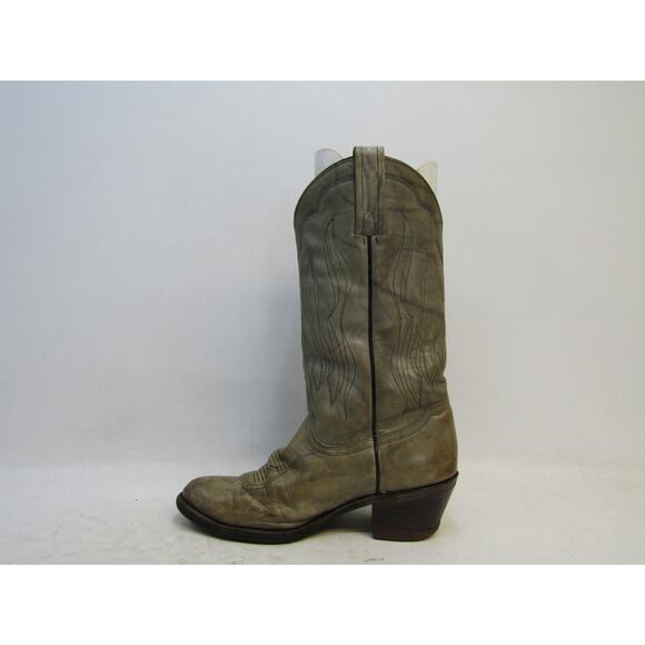 Frye Mens Size 10.5 D Marbled Gray Leather Western Cowboy Boots main image 5